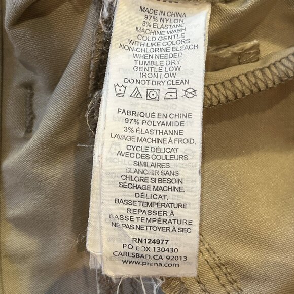 PRANA Pants Womens Sz 14 Convertible Draw String Pockets Outdoors Hiking - Picture 13 of 16